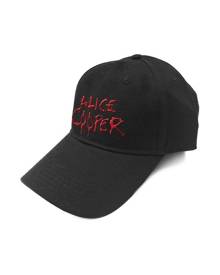 Alice Cooper Baseball Cap Dripping Band Logo  Official  Strapback - Black