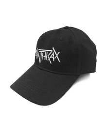 Anthrax Baseball Cap Band Logo Amongst The Living Logo Official  Strapback - Black