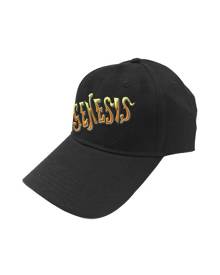 Genesis Baseball Cap  Classic Band Logo  Official  Strapback - Black