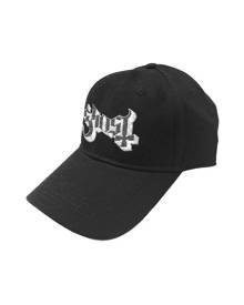 Ghost Baseball Cap Band Logo Sonic Silver  Official  Strapback - Black