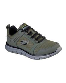 Skechers Men's Track Knockhill Shoes Sneakers Trainers - Olive/Black