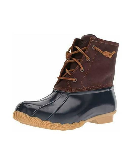 womens sperry duck boots navy