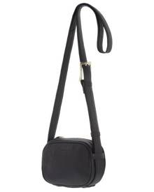 Monique Anja Leather Camera Crossbody Bag - Black