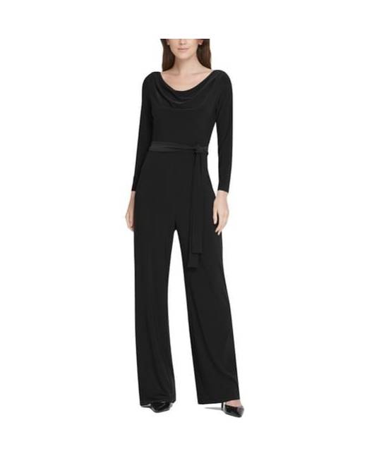 dkny black and white jumpsuit