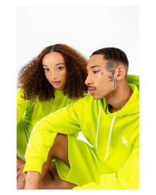 Hype Unisex Adult Continu8 Oversized Hoodie (Neon Green) - HY6248