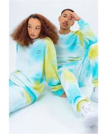 Hype Unisex Adult Tie Dye Continu8 Sweatshirt (Yellow/Blue/White) - HY6258