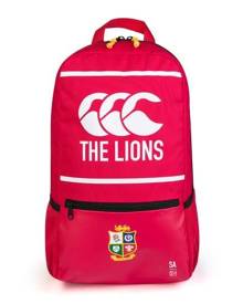 Canterbury British & Irish Lions Mens Medium Back Panel Sports Backpack - Tango Red