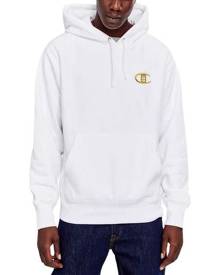 champion script hoodie white and gold