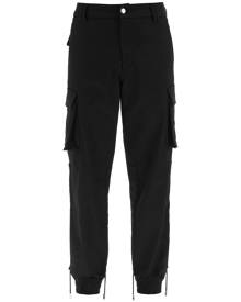 GCDS COTTON CARGO PANTS WITH DRAWSTRINGS