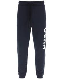 HUGO LOGO PRINT COTTON SWEATPANTS