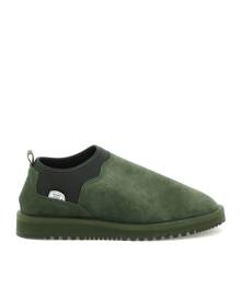 SUICOKE RON SLIP-ON SUEDE SNEAKERS