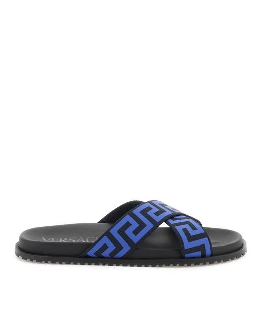 Versace best sale slides blue