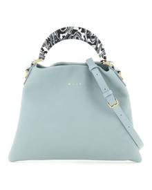 MARNI VENICE HOBO BAG WITH RESIN HANDLE