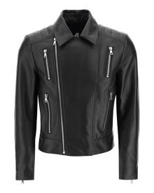 BALMAIN LEATHER BIKER JACKET