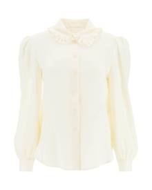 SEE BY CHLOE VISCOSE SHIRT WITH RUFFLE DETAIL