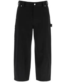 DOLCE & GABBANA CARGO PANTS WITH LOGO METAL PLATE