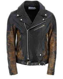 JORDANLUCA GRADIENT LEATHER BIKER JACKET