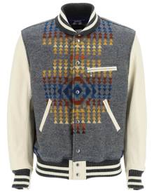 JUNYA WATANABE WOOL LEATHER BOMBER JACKET