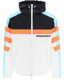 DSQUARED2 HOODED WINDBREAKER IN COTTON AND NYLON