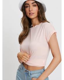 Roll Up Cuff Boyfriend T-shirt - Ally Fashion