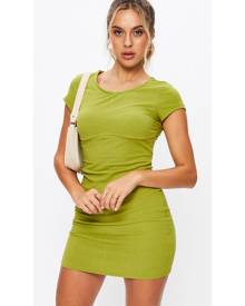 Bust Seam Detail Ribbed Bodycon Dress - Ally Fashion Bust Seam Detail Ribbed Bodycon Dress - Ally Fashion