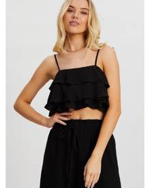 Ruffle Cami Crop Top - Ally Fashion