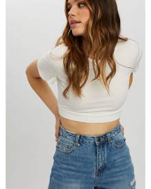 Tie Back Cut Out Top - Ally Fashion