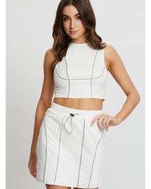 Reflective Piping Mini Skirt - Ally Fashion