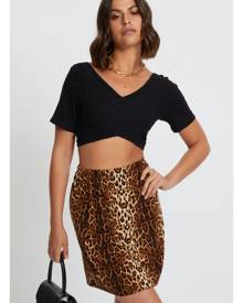 Animal Print Bodycon Mini Skirt - Ally Fashion