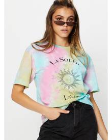 Ally Fashion Short Sleeve Jersey Over-sized Tie Dye Sun T Shirt