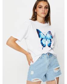 Ally Fashion Short Sleeve Jersey Over-sized Graphic Print Shirt