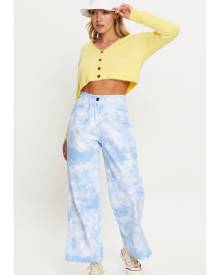 Tie Dye Wide Leg Jeans - Ally Fashion