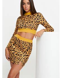 Animal Print Skirt Set - Ally Fashion