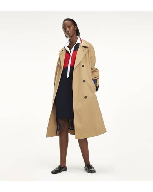 tommy hilfiger women's brown coat