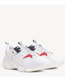 tommy hilfiger chunky mixed trainers