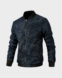 SHEIN Men Camo Print Bomber Jacket