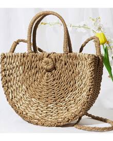 SHEIN Straw Tote Bag