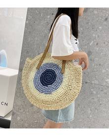 SHEIN Straw Design Shoulder Tote Bag