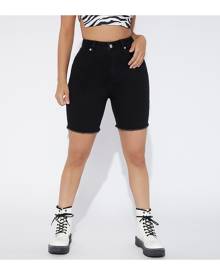 SHEIN Raw Hem Denim Shorts