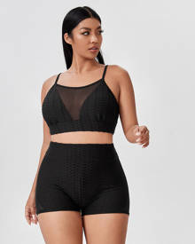 SHEIN Plus Scrunch Butt Biker Shorts