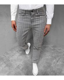 SHEIN Men Plaid Tapered Pants