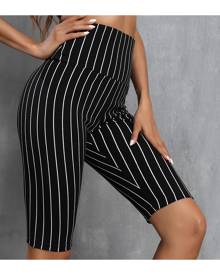 SHEIN Striped Biker Shorts