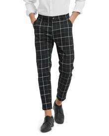 SHEIN Men Plaid Tailored Pants