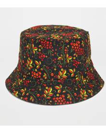 SHEIN Men Floral Print Reversible Bucket Hat