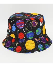 SHEIN Men Star Print Reversible Bucket Hat