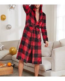 Men's  XL Robe New Never Worn With Tags 1960s Black and White Plaid Robe Kleding Herenkleding Pyjamas & Badjassen Jurken 60s Belted Dressing Gown 