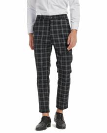 SHEIN Men Plaid Slant Pocket Suit Pants