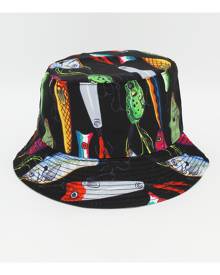 SHEIN Men Fish Print Reversible Bucket Hat