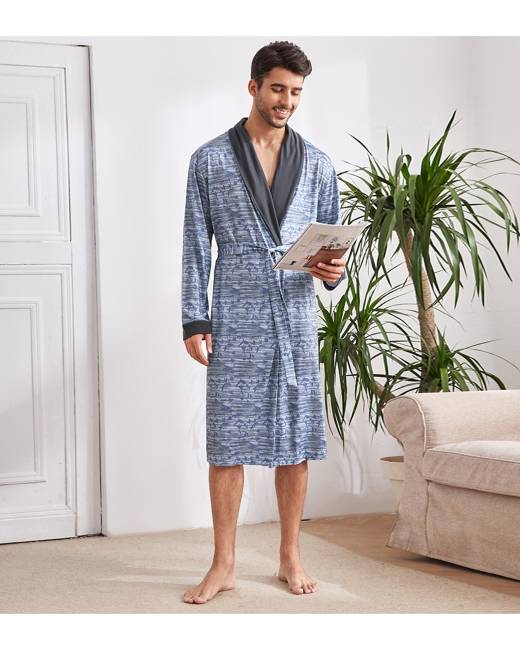Cromoncent Mens Thin Short Sleeve Concise Bath Robe Sleepwear Cotton Spa Cardigan Robes Cromoncent Mens Thin Short Sleeve Concise Bath Robe Sleepwear Cotton Spa Cardigan Robes