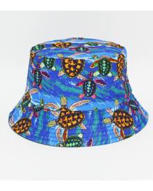 SHEIN Men Tortoise Print Bucket Hat